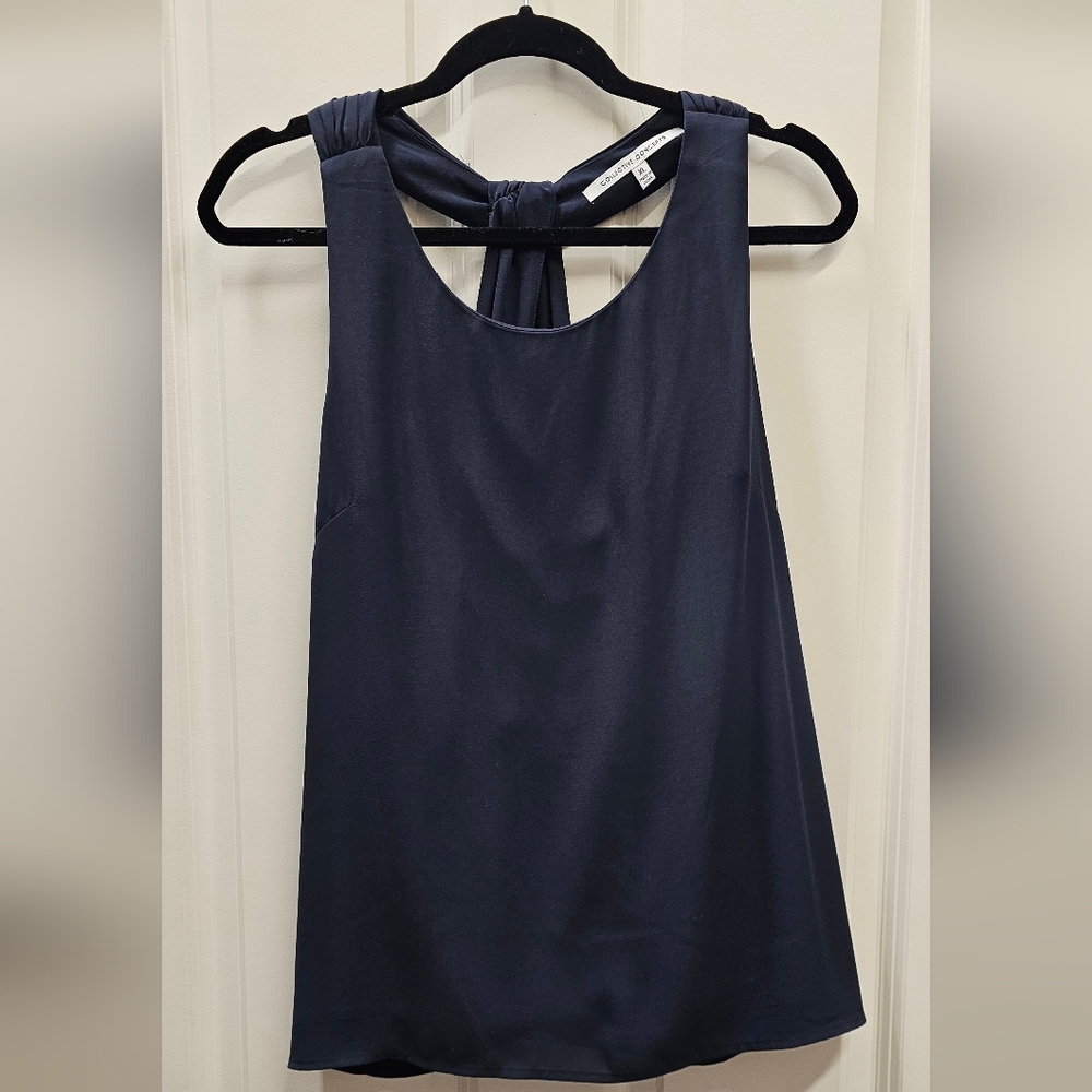 Navy Blue Sleeveless Top